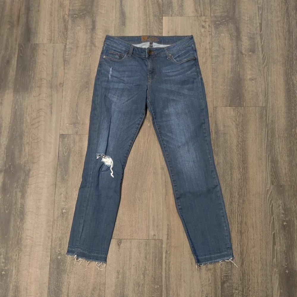 Kut from the Kloth Skinny Raw Hem Jean - Picture 2 of 6